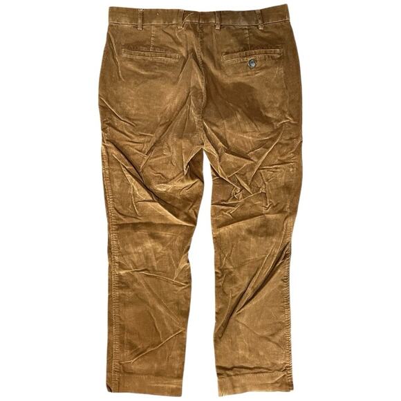 J. McLaughlin Men’s Size 34 x 28 Tan Cotton Corduroy Trousers Pants - Picture 3 of 7
